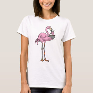 Flamingo Cook Ramen Cooking T-Shirt