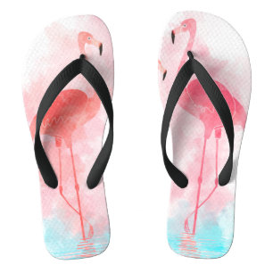 Flamingo Coral Flip Flops