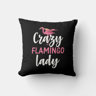 Flamingo - Crazy Flamingo Lady Gifts Cushion