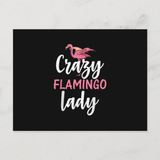 Flamingo - Crazy Flamingo Lady Gifts Postcard