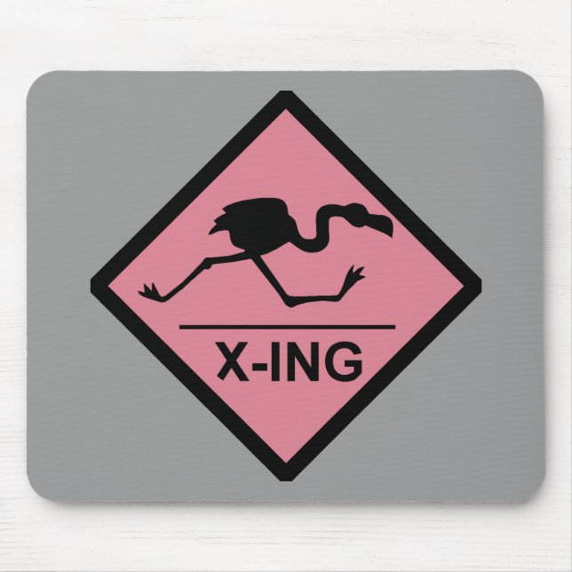 Flamingo Crossing Mousepad (Front)