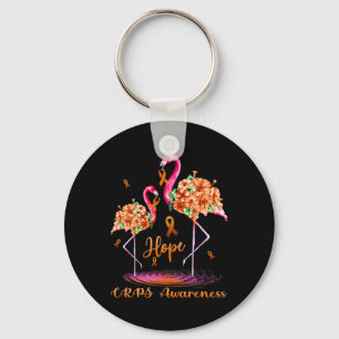 Flamingo CRPS Awareness Key Ring