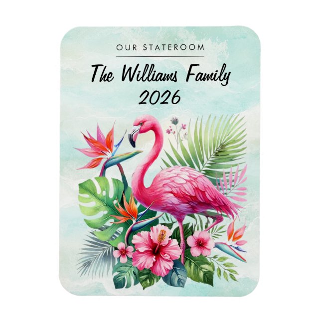 Flamingo Cruise Ship Stateroom Decor Magnet (Vertical)