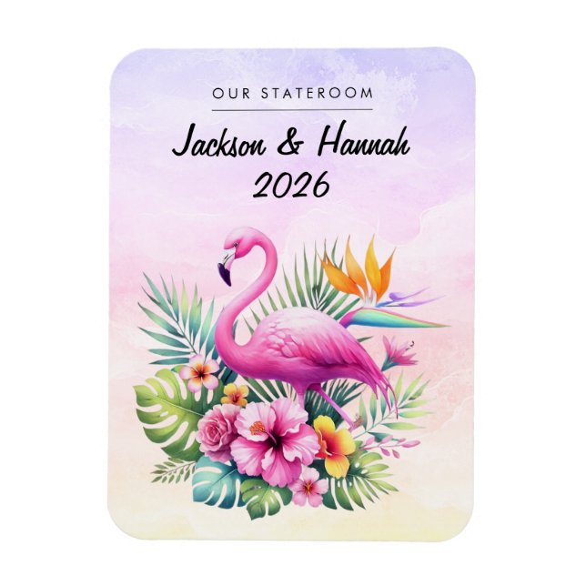 Flamingo Cruise Ship Stateroom Decor Magnet (Vertical)