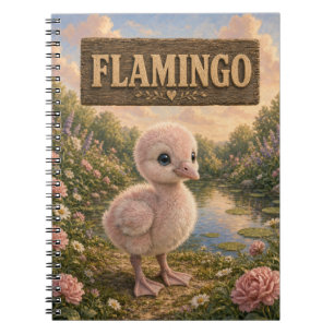 Flamingo Cute Baby Storybook Nursery Animal Notebook
