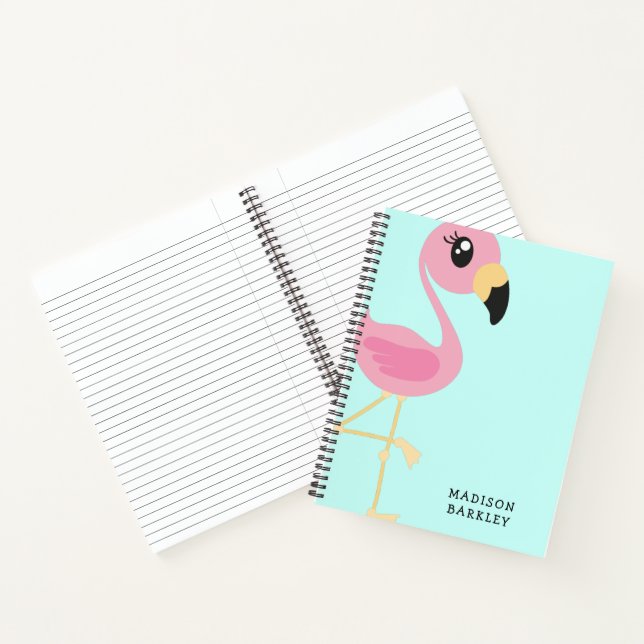 Flamingo Cute Tropical Kids Notebook (Inside)