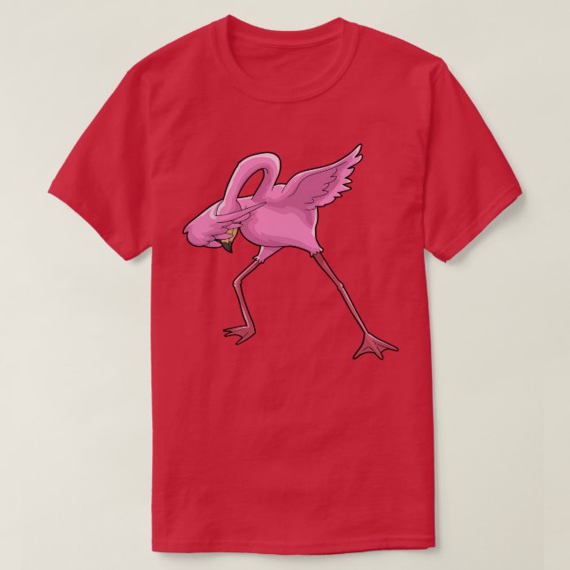 Flamingo dabbing T-Shirt (Design Front)