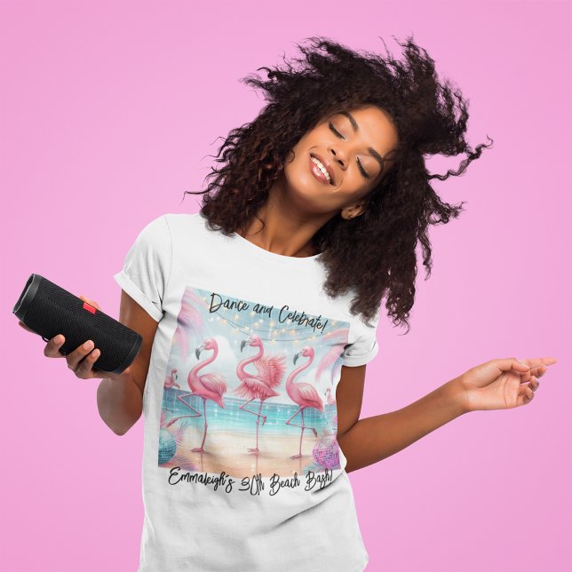 Flamingo Dance and Birthday Celebration Swag  T-Shirt (Creator Uploaded)