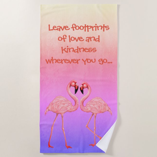 Flamingo Dance Beach Towel (Front)