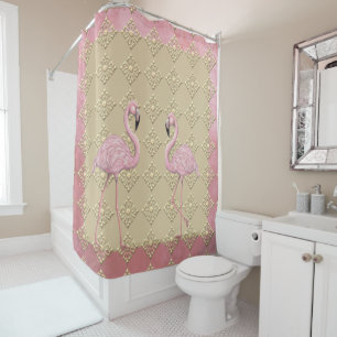Flamingo Dance Shower Curtain