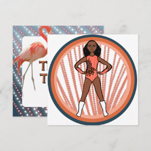 Flamingo Dancer A Holiday Card