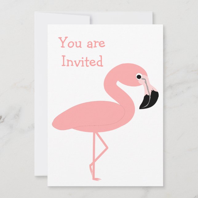 Flamingo Design Any Occasion Invitation (Front)