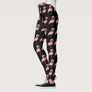 Flamingo Design You Choose Background Colour Leggings