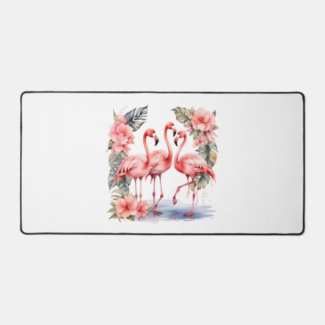 Flamingo Desk Mat (Front)