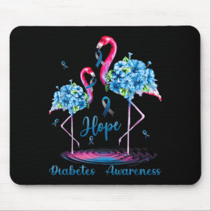 Flamingo Diabetes Awareness Mouse Mat