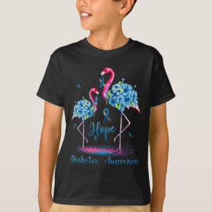 Flamingo Diabetes Awareness T-Shirt