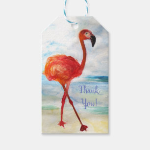Flamingo Drawing  Custom Gift Tags