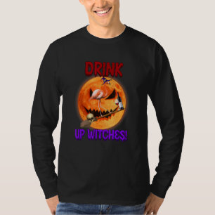 Flamingo Drink Up Witches For Flamingo Moon T-Shirt
