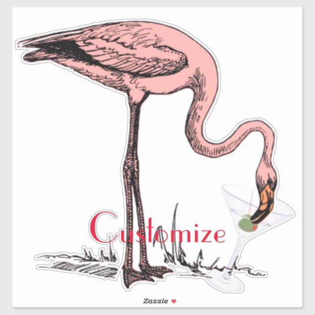 Flamingo Drinking Martini Thunder_Cove (Sheet)