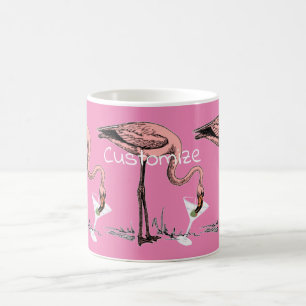 Flamingo Drinking Martini Thunder_Cove Coffee Mug