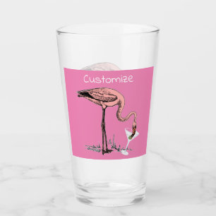 Flamingo Drinking Martini Thunder_Cove  Glass