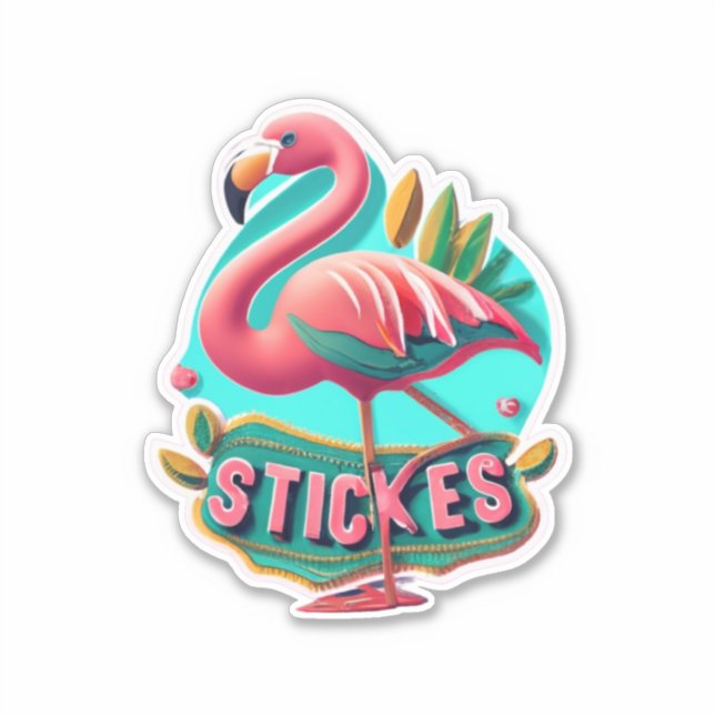 Flamingo Elevate Your Style with Stickers (Front)