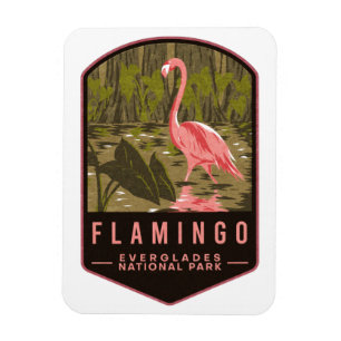Flamingo Everglades National Park Magnet