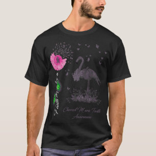 Flamingo Faith Hope Love Charcot Marie Tooth Aware T-Shirt