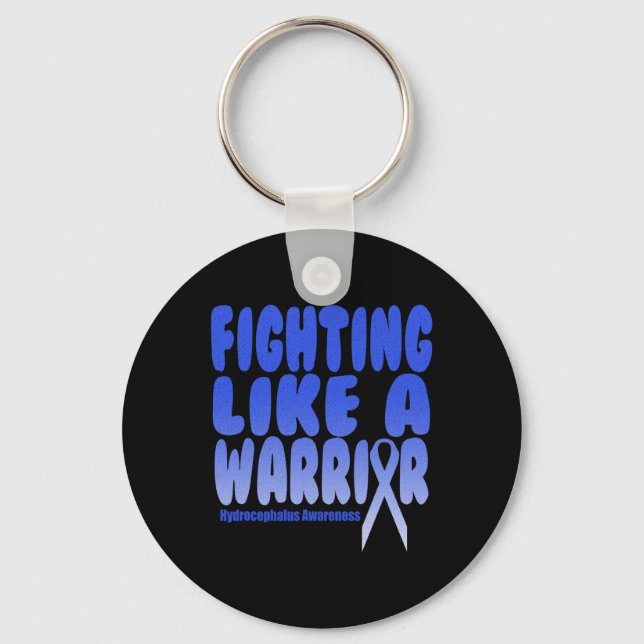 Flamingo Faith Hope Love Hydrocephalus Awareness  Key Ring (Front)