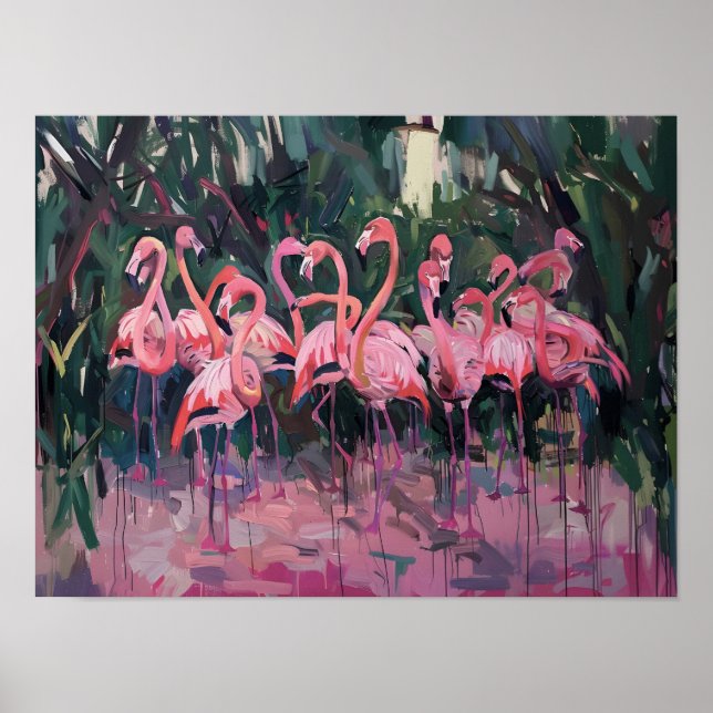 Flamingo Family 🦩 Poster (Front)
