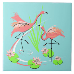 Flamingo Fandango Duo flip tile