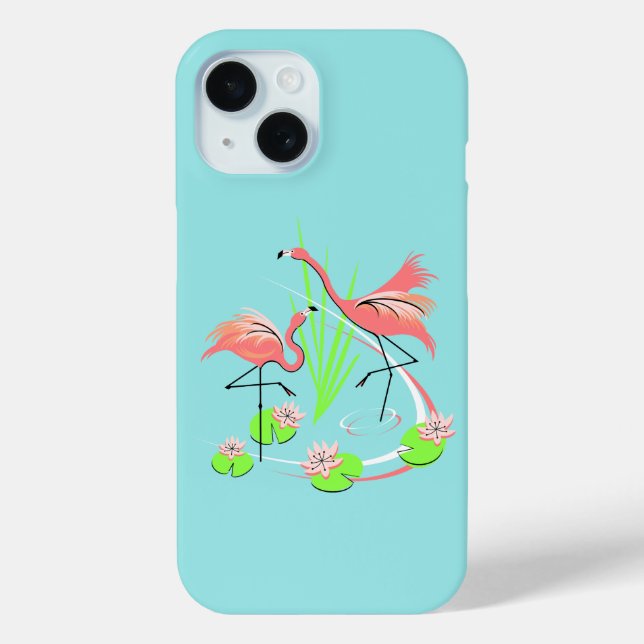 Flamingo Fandango Duo iPhone case (Back)
