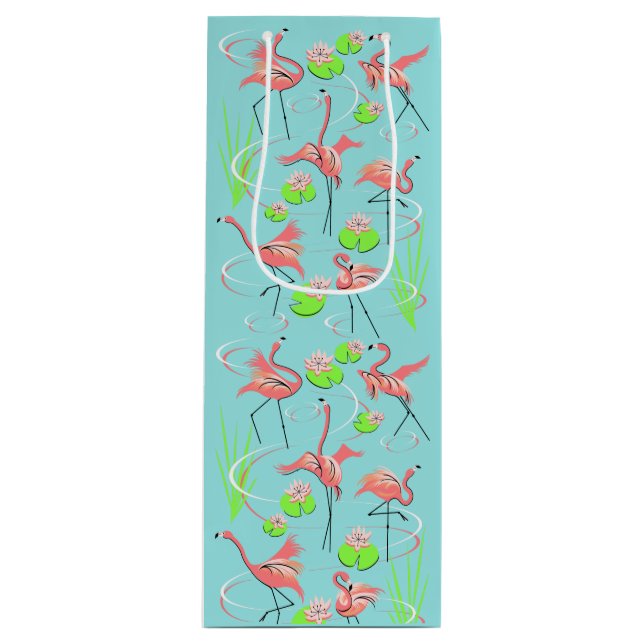 Flamingo Fandango gift bag wine (Front)