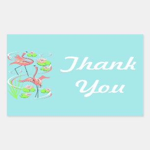 Flamingo Fandango Slim Duo Thank You sticker