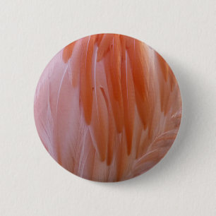 Flamingo Feathers in Shades of Pink 6 Cm Round Badge