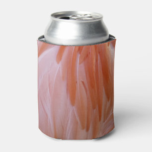Flamingo Feathers in Shades of Pink Can Cooler