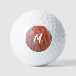 Flamingo Feathers in Shades of Pink Golf Balls