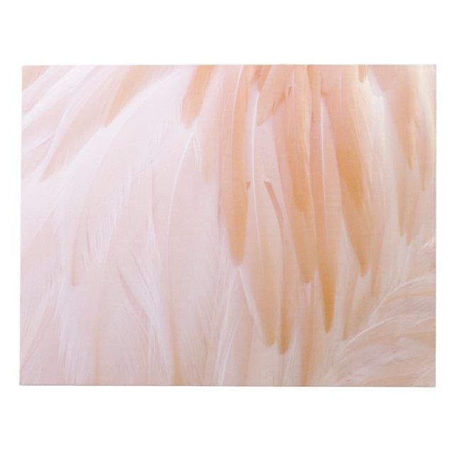Flamingo Feathers in Shades of Pink Notepad (Front)