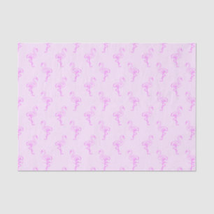 Flamingo Fever Pink Tropical Pattern Tissue Paper