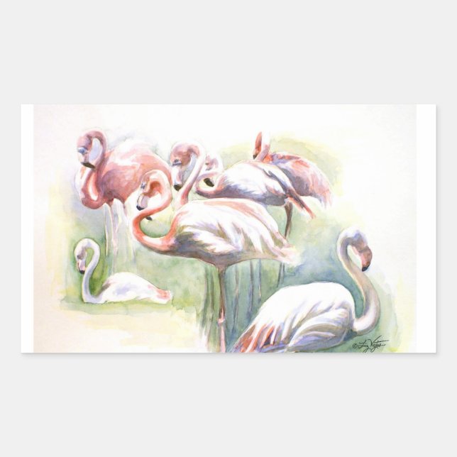 Flamingo Fiesta Sticker (Front)