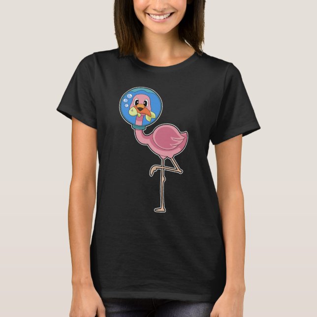 Flamingo Fish Aquarium T-Shirt (Front)