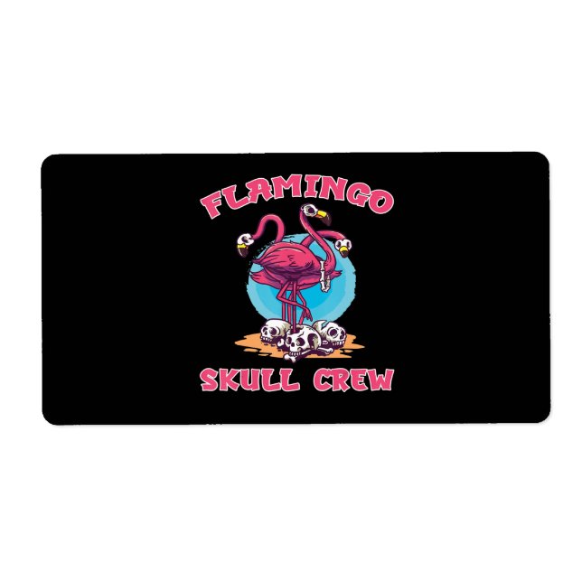 Flamingo | Flamingo Skull Crew Halloween Costume (Front)