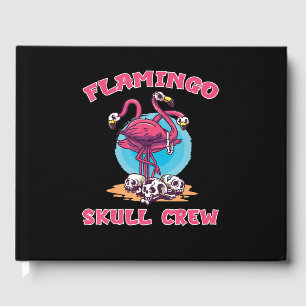 Flamingo Flamingo Skull Crew Halloween Costume Guest Book