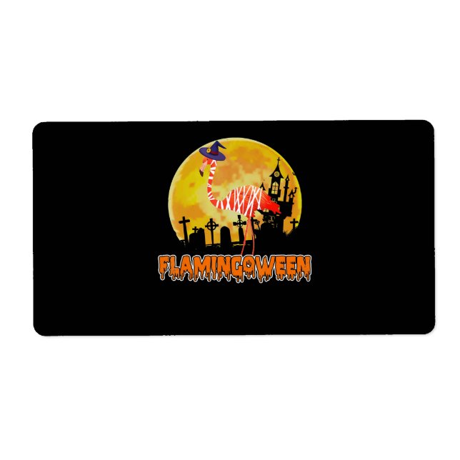 Flamingo | Flamingoween Funny Witch Halloween (Front)