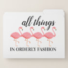 Flamingo Flare File Folders
