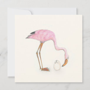 Flamingo flat card