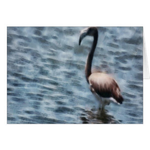 Flamingo Fledgling Watercolor