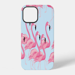 Flamingo Flock: Tropical Vintage Print iPhone 12 Case