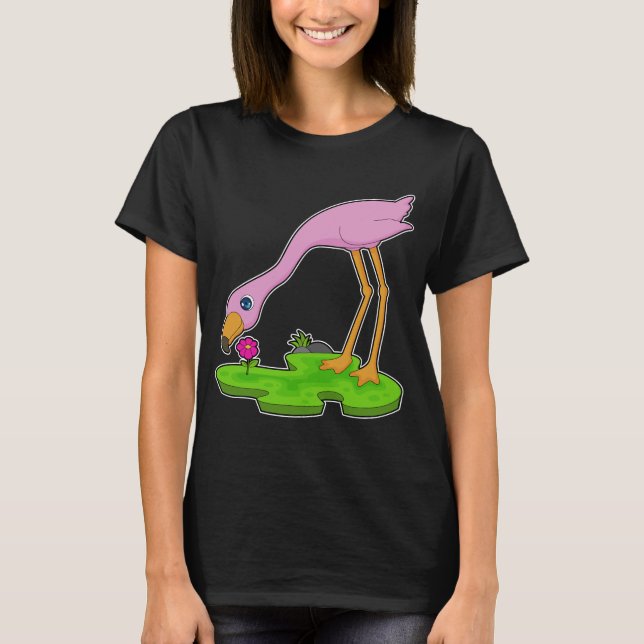 Flamingo Flower T-Shirt (Front)
