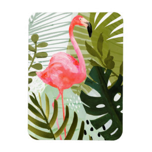 Flamingo Forest Magnet